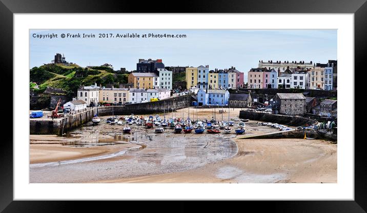 Tenby Harbour, Wales, UK Framed Mounted Print by Frank Irwin