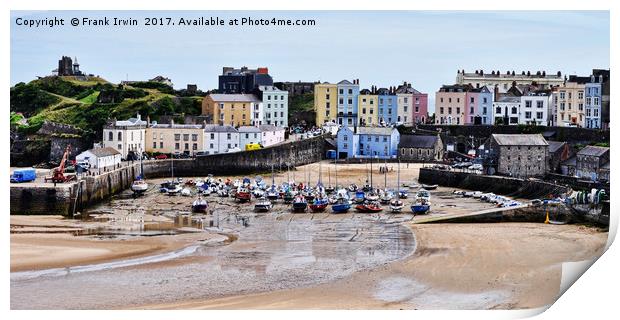 Tenby Harbour, Wales, UK Print by Frank Irwin