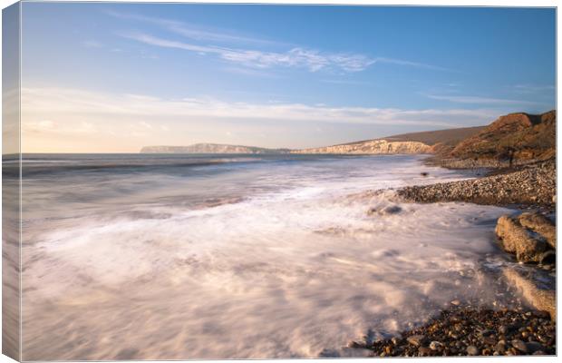 Compton Bay Beach 2 Canvas Print by Wight Landscapes