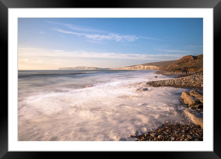 Compton Bay Beach 2 Framed Mounted Print by Wight Landscapes