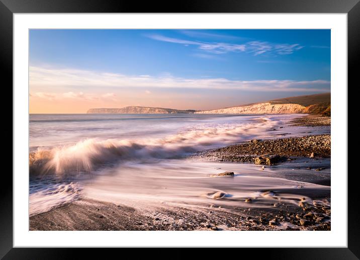 Compton Bay Beach 3 Framed Mounted Print by Wight Landscapes