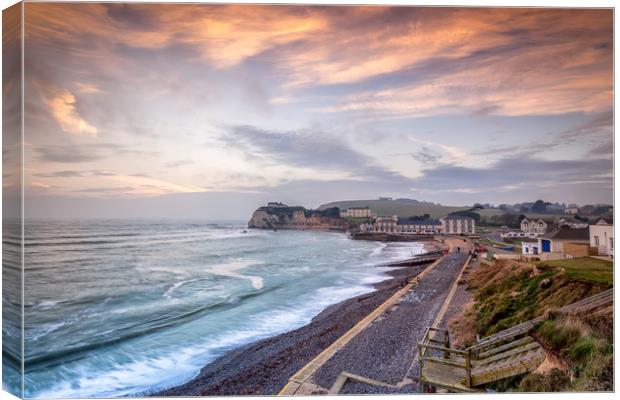 Freshwater Bay Beach Canvas Print by Wight Landscapes