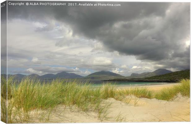 Luskentyre Sands, Isle of Harris, Scotland Canvas Print by ALBA PHOTOGRAPHY