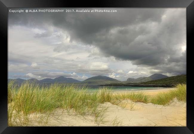 Luskentyre Sands, Isle of Harris, Scotland Framed Print by ALBA PHOTOGRAPHY