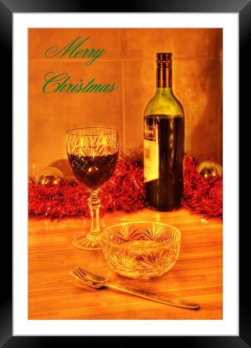 Merry Christmas Spirit Framed Mounted Print by Chris Day