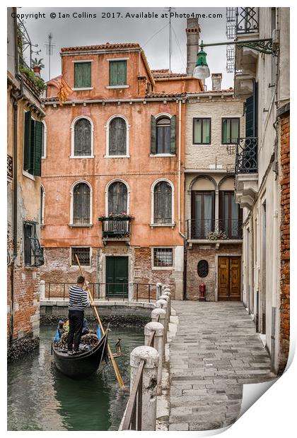 Sharp Turn, Venice Print by Ian Collins