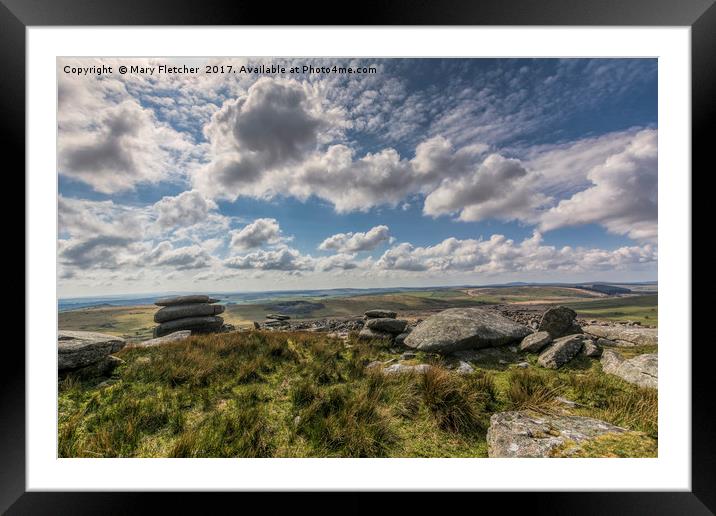 Bodmin Moor Framed Mounted Print by Mary Fletcher