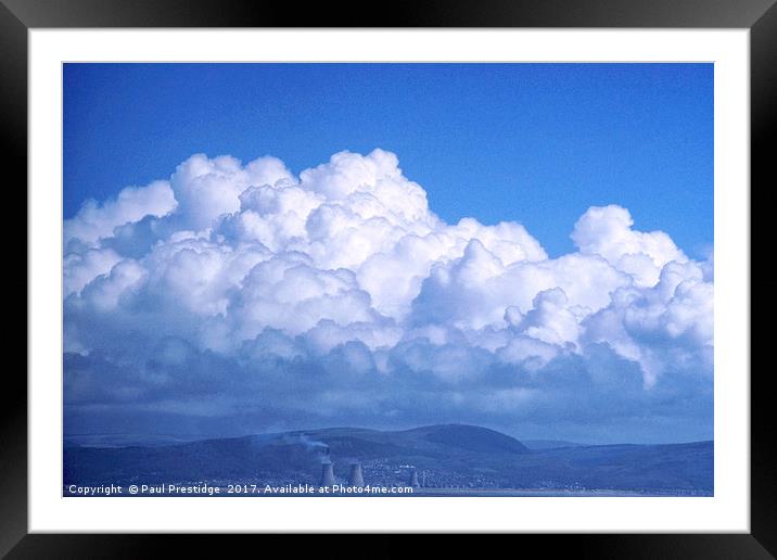 Towering Thunderclouds in Port Talbot Framed Mounted Print by Paul F Prestidge