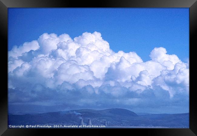 Towering Thunderclouds in Port Talbot Framed Print by Paul F Prestidge