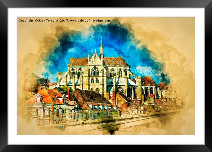 Auxerre France Framed Mounted Print by Jack Torcello