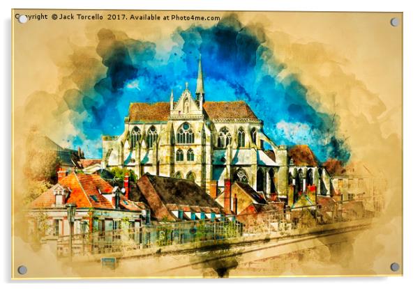 Auxerre France Acrylic by Jack Torcello
