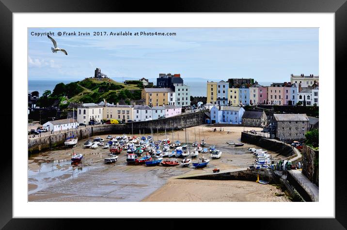 Tenby Harbour, Wales, UK Framed Mounted Print by Frank Irwin