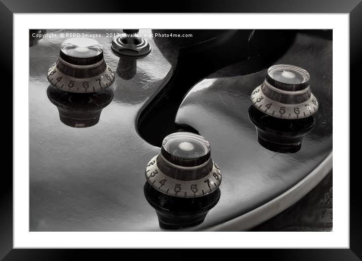 Guitar Controls Framed Mounted Print by RSRD Images 