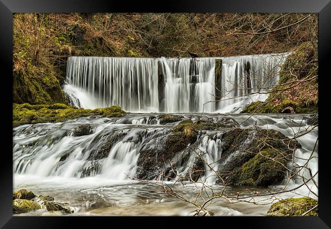 Majestic Ambleside Waterfall Framed Print by James Marsden