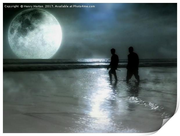 Moonlight Print by Henry Horton