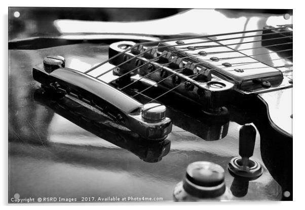 Epiphone Tune-O-Matic bridge and Humbucker in mono Acrylic by RSRD Images 