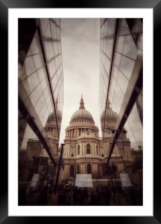 St Pauls Reflection Framed Mounted Print by Scott Anderson
