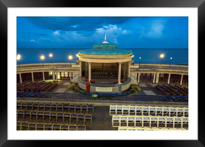 Eastbourne Band Stand Framed Mounted Print by Tony Bates