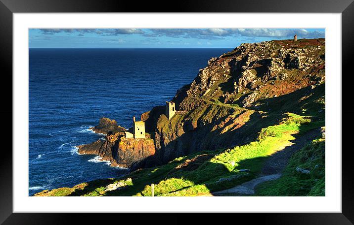Crown Tin mines of Botallack Framed Mounted Print by Rob Hawkins