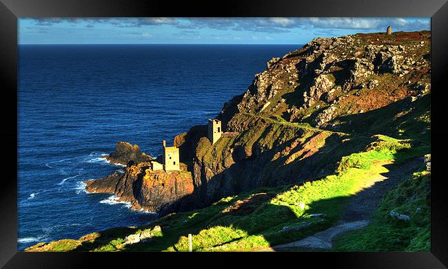 Crown Tin mines of Botallack Framed Print by Rob Hawkins