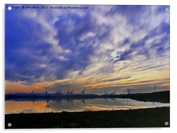 The Docks (Digital Art) Acrylic by John Wain