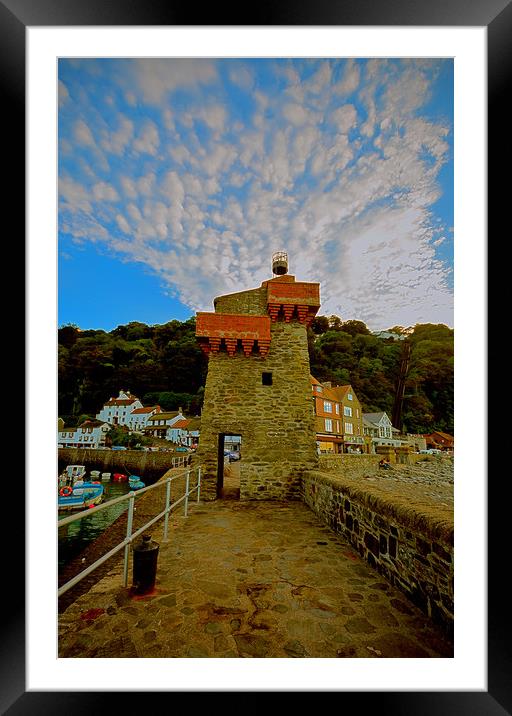 The Rhenish Tower, Lynmouth Framed Mounted Print by graham young