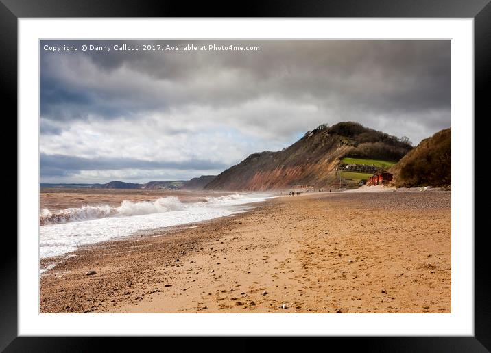Branscombe Beach, Devon Framed Mounted Print by Danny Callcut