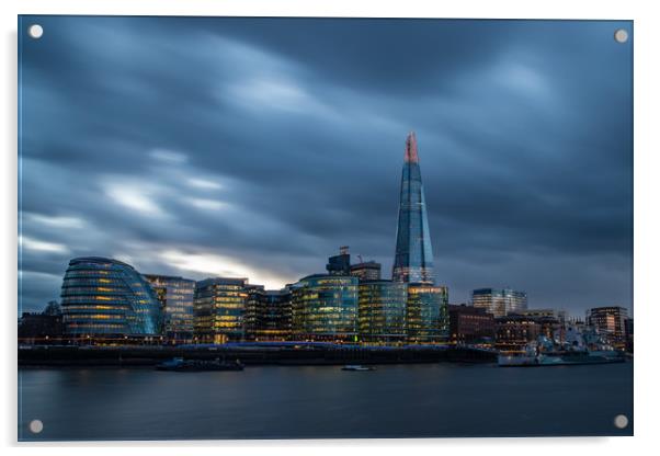 Londons Shard Acrylic by Nigel Smith
