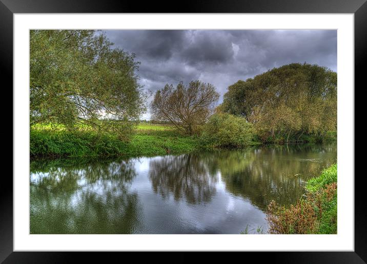 River Reflections Framed Mounted Print by Chris Thaxter