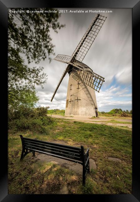 Bidston Windmill Framed Print by raymond mcbride