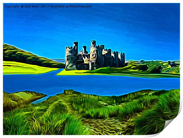 Conwy Castle (Digital Art) Print by John Wain