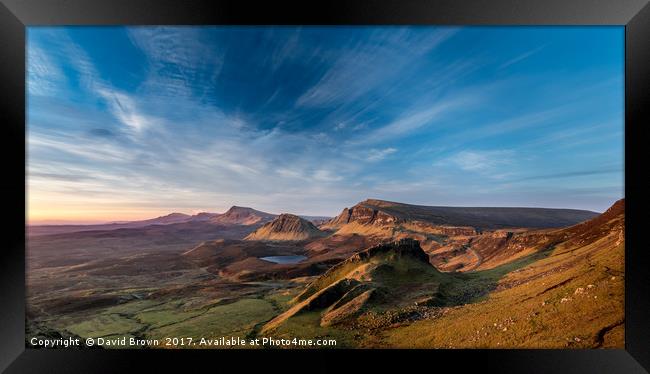 The Quiraing No6 Framed Print by David Brown