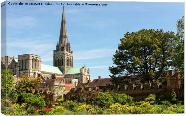 Chichester Cathedral Canvas Print by Stewart Nicolaou