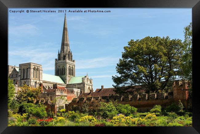 Chichester Cathedral Framed Print by Stewart Nicolaou