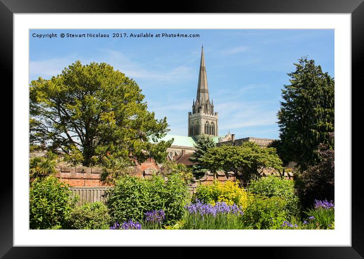 Chichester Cathedral Framed Mounted Print by Stewart Nicolaou