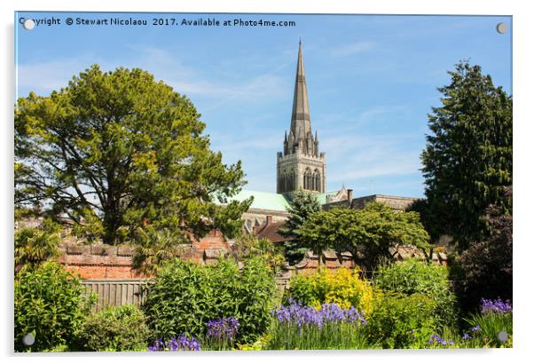 Chichester Cathedral Acrylic by Stewart Nicolaou