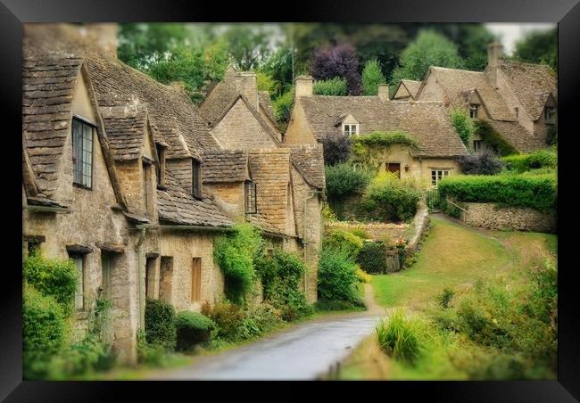 Arlington Row Cottages Framed Print by Scott Anderson