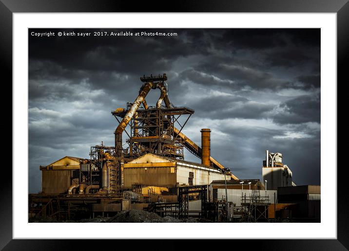 Redcar Blast Furnace Framed Mounted Print by keith sayer