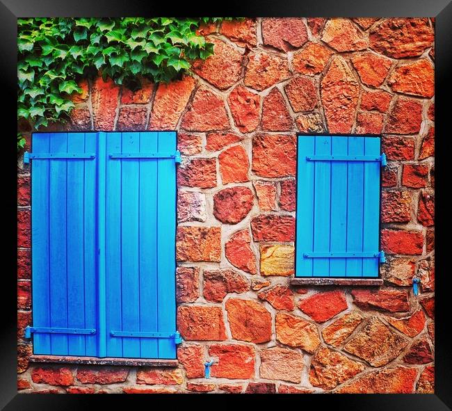 Blue Shutters Framed Print by Scott Anderson