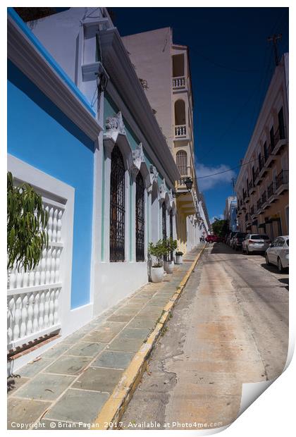 The Streets of San Juan Print by Brian Fagan