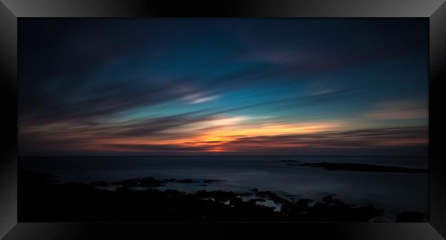 Sennen Cove Sunset Framed Print by Nigel Jones