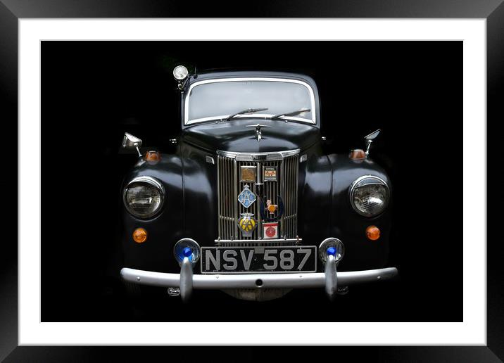 Ford prefect classic car Framed Mounted Print by Derrick Fox Lomax