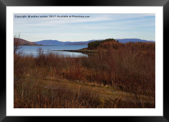 SKYE'S CALM Framed Mounted Print by andrew saxton