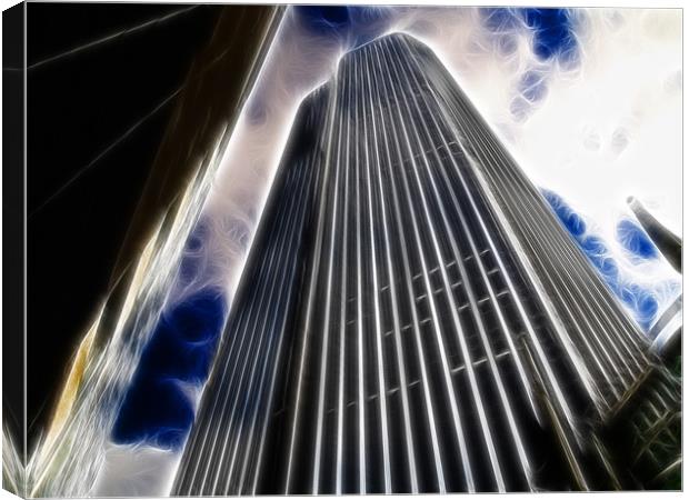 Tower 42 fractal version Canvas Print by David French
