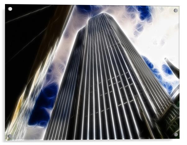 Tower 42 fractal version Acrylic by David French