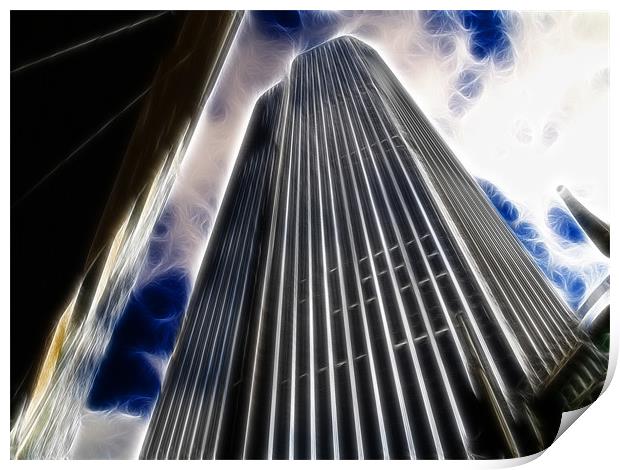 Tower 42 fractal version Print by David French