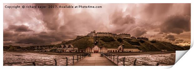 View from the Pier Print by richard sayer