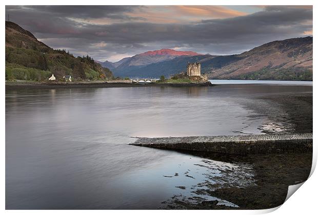 Eilean Donan Castle Sunset Print by Steve Glover