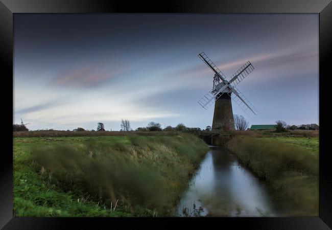 St Bennet's Level Drainage Mill Framed Print by Mark Hawkes