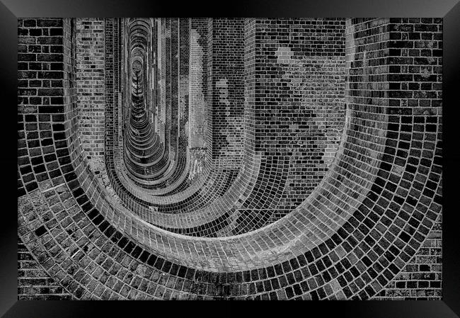 Mono Viaduct Framed Print by Charlotte Moon